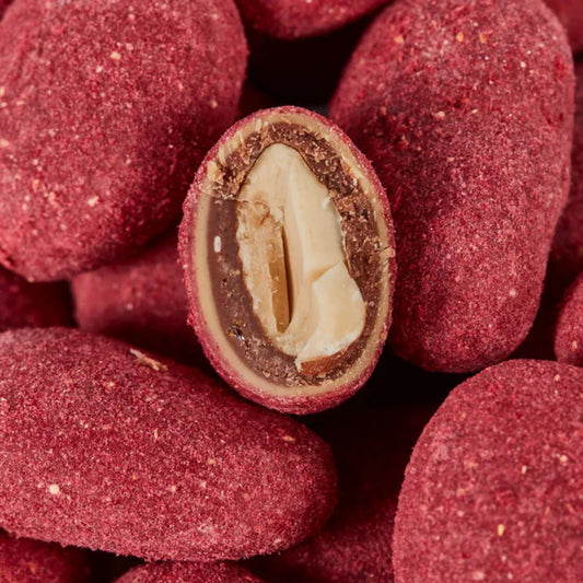 Summerbird - Raspberry Red Mandler – Økologisk 100 g 🍓🍫