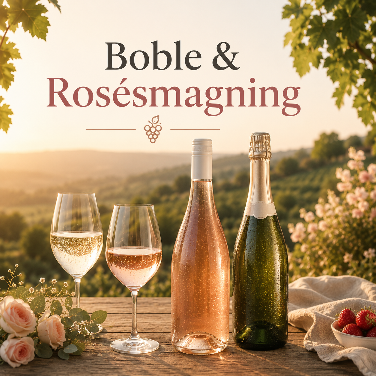 Boble & Rosésmagning for 8–10 personer