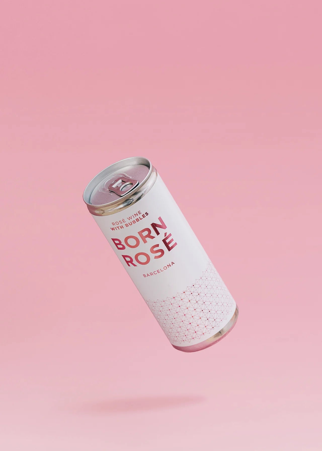 Spansk rosévin på dåse med bobler