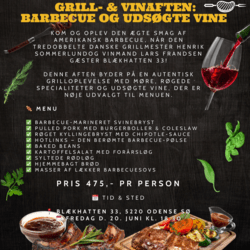 Sommerens Grill- & Vinaften: Barbecue og Udsøgte Vine – 20. juni 2025