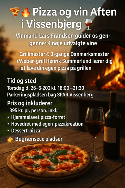 Pizza og vin Aften i Vissenbjerg
