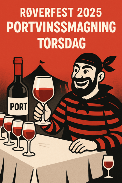 Portvinssmagning – Røverfest 2025
