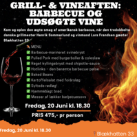 Grill- & Vinaften – 20. juni  (BLÆKHATTEN 33)